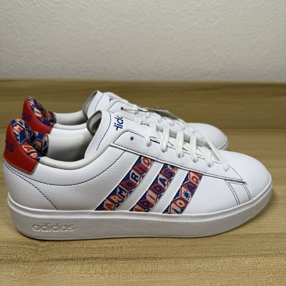 Adidas x Farm Rio Women's Grand Court 2.0 Tennis Shoe Sneaker White Size 9 - Picture 7 of 13